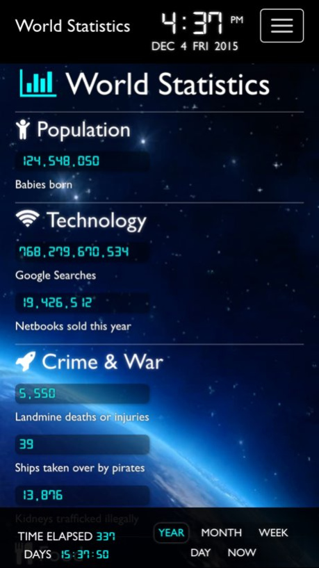 World Statistics  Screenshot