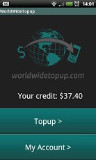 WorldWideTopUp transfer money 1.0 Screenshot