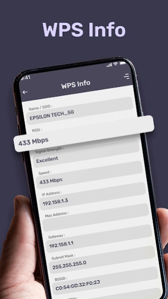 WPS WPA Tester - WIFI Analyzer 1.0 Screenshot