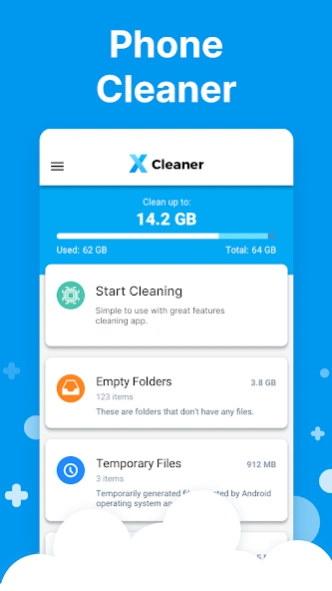X Cleaner - Sweeper & Cleanup 1.7.46.216b Screenshot