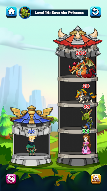X Hero Wars: Epic Tower Attack & Hero Rescue 0.7 Screenshot