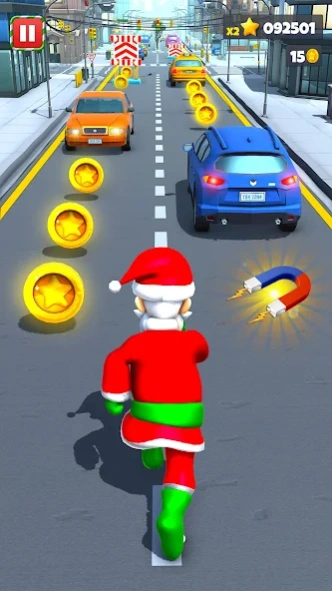 Xmas Santa Surfer Running Game 3.1 Screenshot