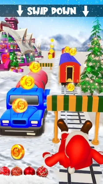 Xmas Santa Surfer Running Game 3.1 Screenshot