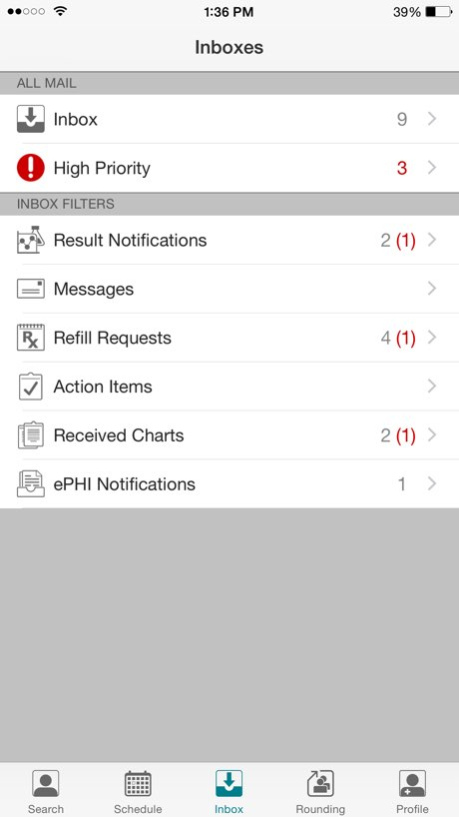 Professional EHR Mobile 16.1.2 Screenshot