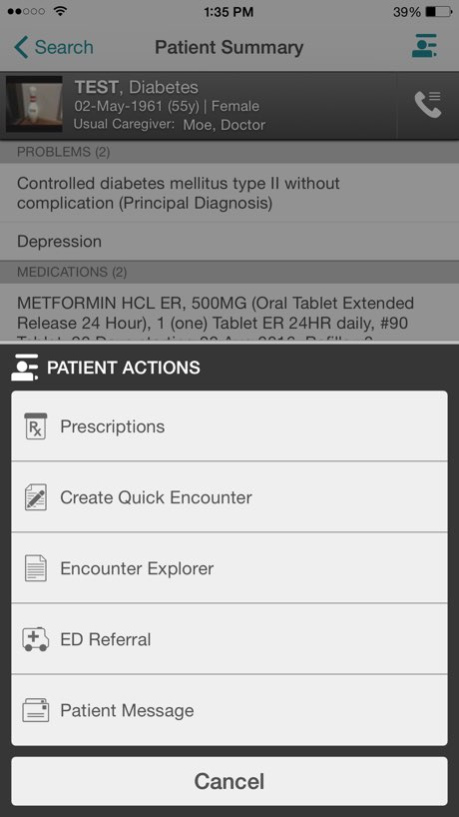 Professional EHR Mobile 16.1.2 Screenshot
