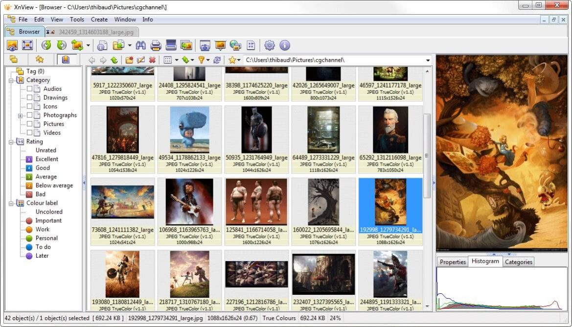 XnView 2.52.7 Screenshot