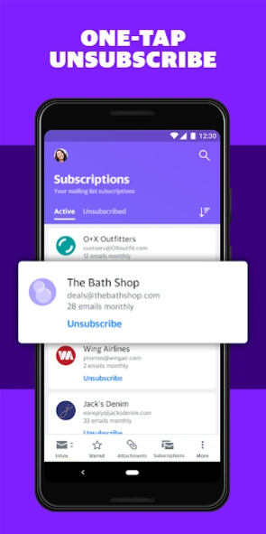 Yahoo Mail Go- Organized Email  Screenshot