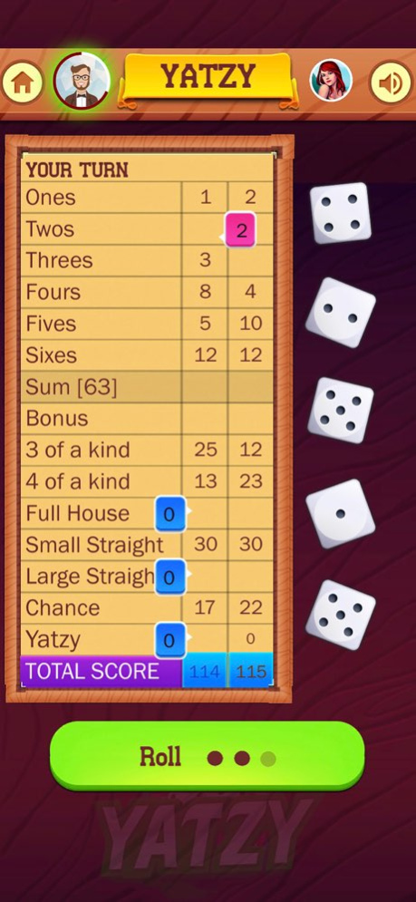 Yatzy Go: Classic Dice Game 4.3 Screenshot