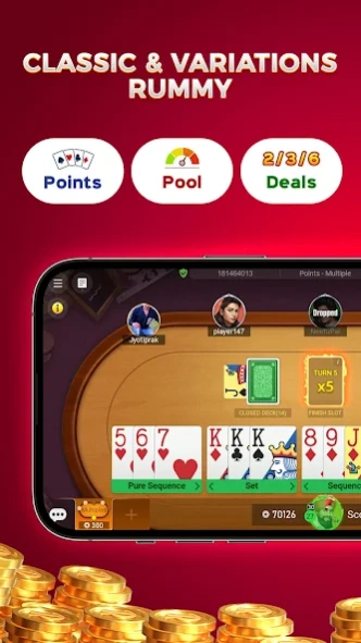 Yes Rummy - 3 Patti Rummy Game 1.2.7 Screenshot