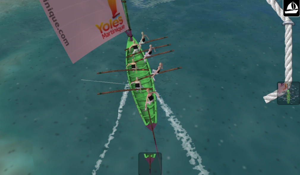 Yoles Martinique sailing 8.4 Screenshot