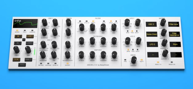 Zeeon synth 1.67 Screenshot