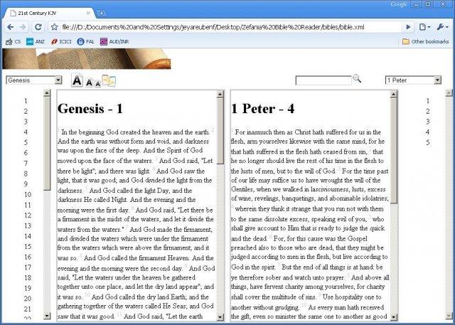 Zefania Bible Reader  Screenshot