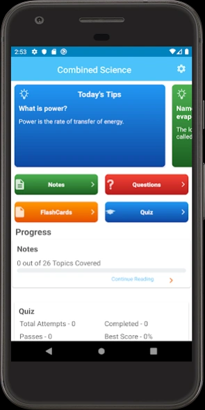Zimsec Combined Science 10.3 UI shots 1