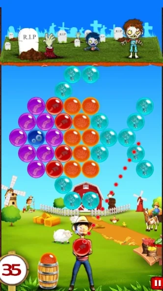 Zombie Bubble Shooter Match 3 1.0.1 Screenshot
